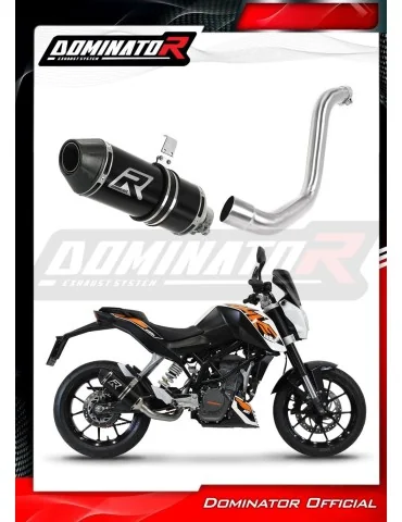 Silencieux slip-on Dominator HP3 Noir pour KTM 125 Duke (2012-2016)