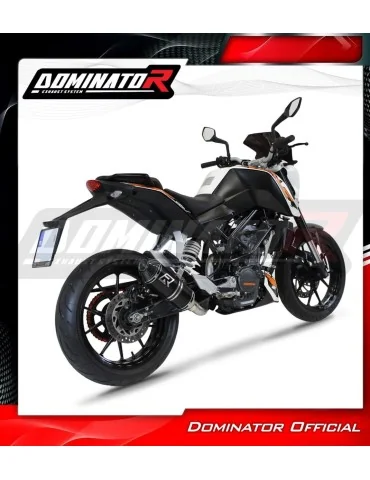 Silencieux slip-on Dominator HP3 Noir pour KTM 125 Duke (2012-2016)