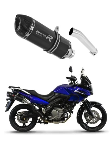 Silencieux slip-on Dominator HP1 Noir pour Suzuki DL 650 V-Strom (2004-2006)