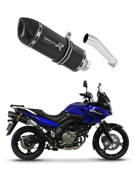 Silencieux slip-on Dominator HP1 Noir pour Suzuki DL 650 V-Strom 2004-2006, vue 1