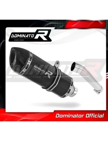 Silencieux slip-on Dominator HP1 Noir pour Suzuki DL 650 V-Strom (2004-2006)