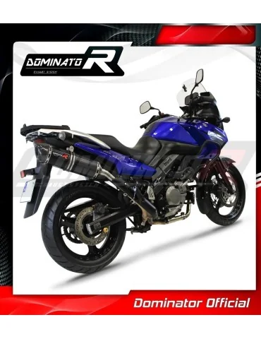 Silencieux slip-on Dominator HP1 Noir pour Suzuki DL 650 V-Strom (2004-2006)