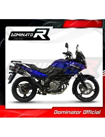 Silencieux slip-on Dominator HP1 Noir pour Suzuki DL 650 V-Strom (2004-2006)