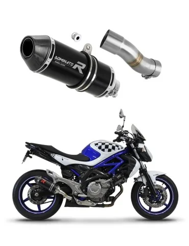 Silencieux slip-on Dominator HP3 Noir pour Suzuki SFV 650 Gladius (2009-2015)