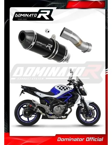 Silencieux slip-on Dominator HP3 Noir pour Suzuki SFV 650 Gladius (2009-2015)