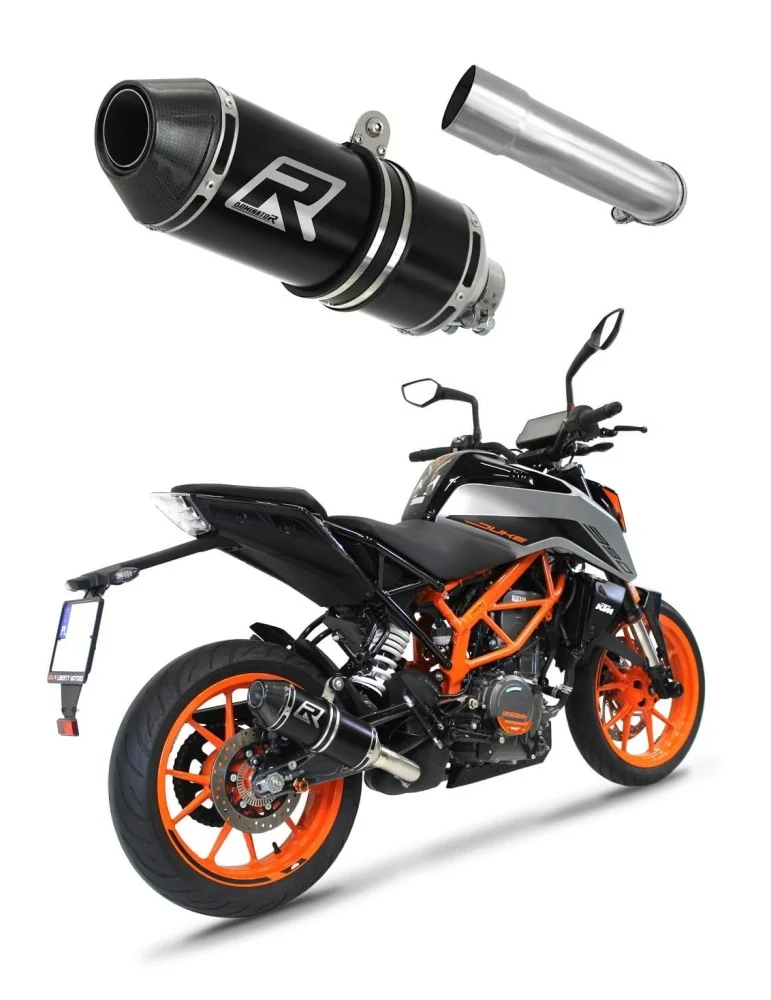 Silencieux slip-on Dominator HP3 Noir pour KTM 390 Duke (2021-2023)