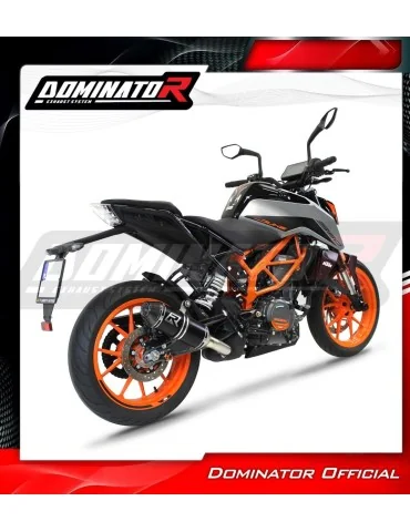 Silencieux slip-on Dominator HP3 Noir pour KTM 390 Duke (2021-2023)