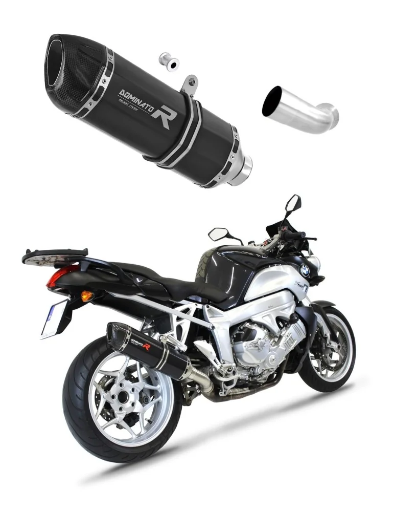 Silencieux slip-on Dominator HP1 Noir pour BMW K1200R (2005-2009)