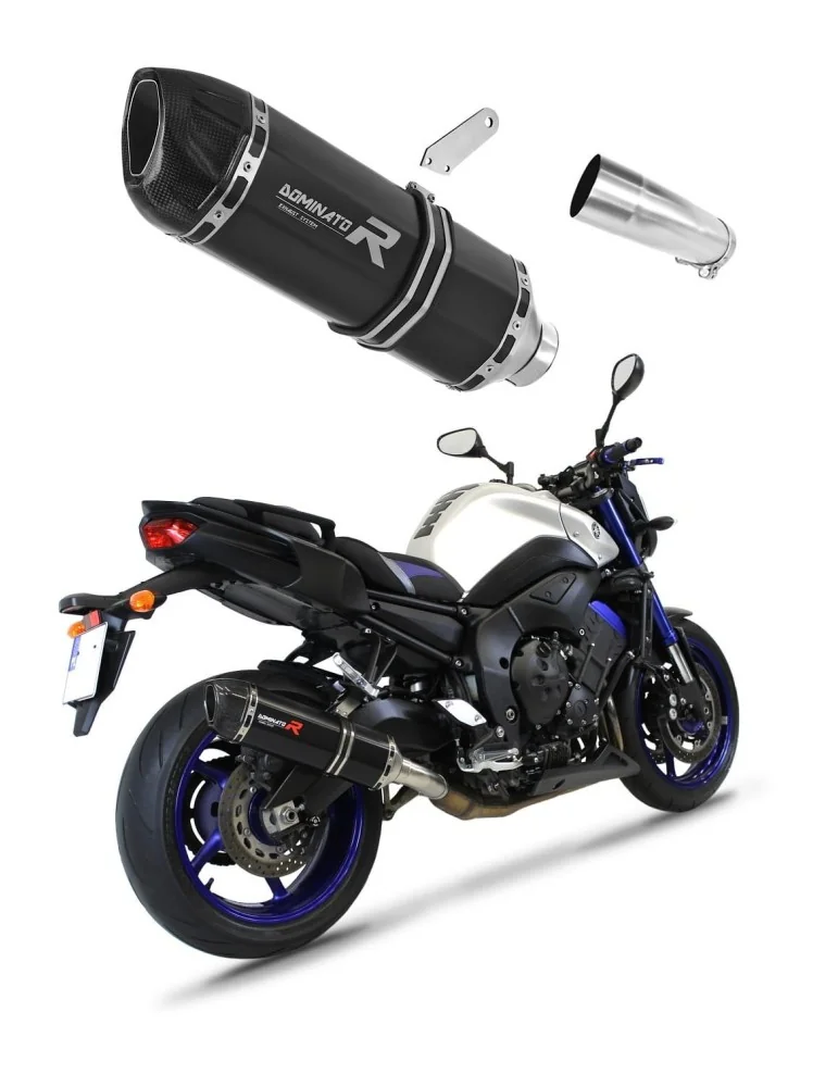 Silencieux slip-on Dominator HP1 Noir pour Yamaha FZ8 Fazer (2010-2016)