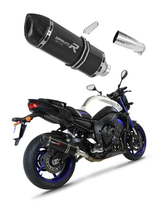 Silencieux slip-on Dominator HP1 Noir pour Yamaha FZ8 Fazer 2010-2016, vue 1