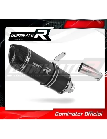 Silencieux slip-on Dominator HP1 Noir pour Yamaha FZ8 Fazer (2010-2016)