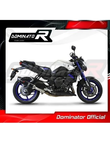 Silencieux slip-on Dominator HP1 Noir pour Yamaha FZ8 Fazer (2010-2016)
