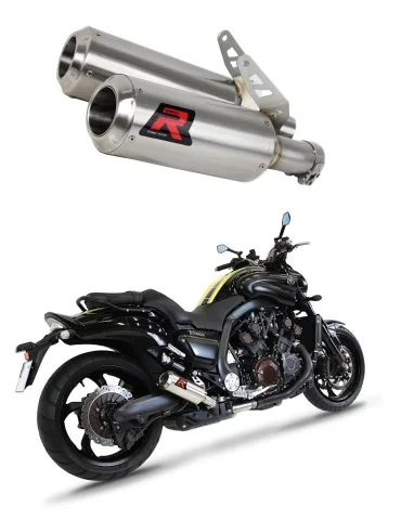 Silencieux slip-on Dominator GP pour Yamaha V MAX 1700 (2009-2019)