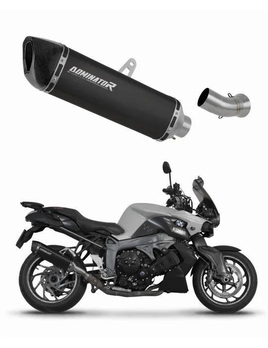 Silencieux slip-on Dominator HP6 Noir pour BMW K1300S 2009-2016, vue 1