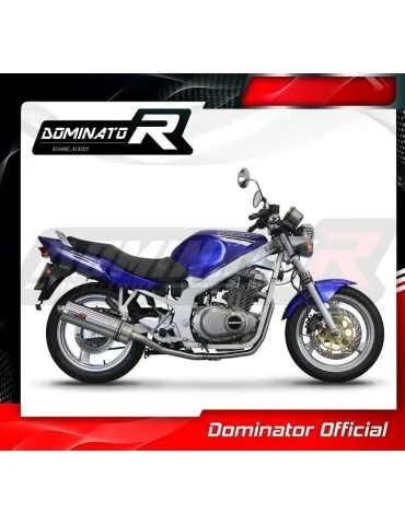 Ligne d'échappement complète inox Dominator OV pour Suzuki GS 500E (1989-2009)