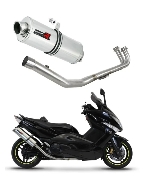 Ligne d'échappement complète inox Dominator OV pour Yamaha T-max 500 2008-2011, vue 1