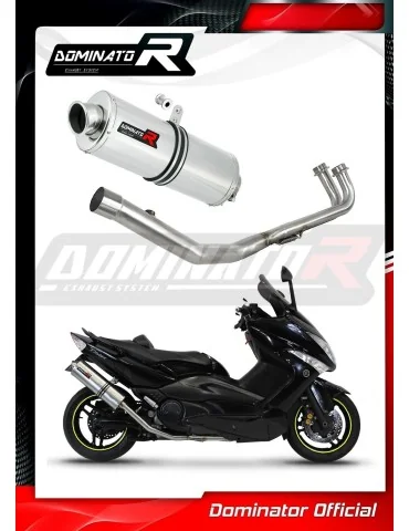 Ligne d'échappement complète inox Dominator OV pour Yamaha T-max 500 (2008-2011)