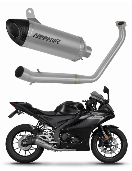 Ligne d'échappement complète Dominator HP8 Titane pour Yamaha YZF R125 2019-2020, vue 1