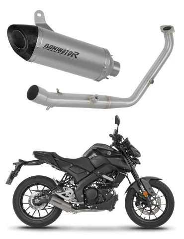 Ligne d'échappement complète Dominator HP8 Titane pour Yamaha MT 125 Euro 5+ (2024-2026)