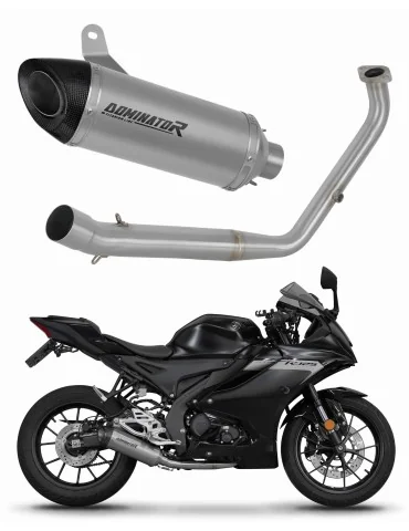 Ligne d'échappement complète Dominator HP8 Titane pour Yamaha YZF R125 Euro 5 (2021-2024)