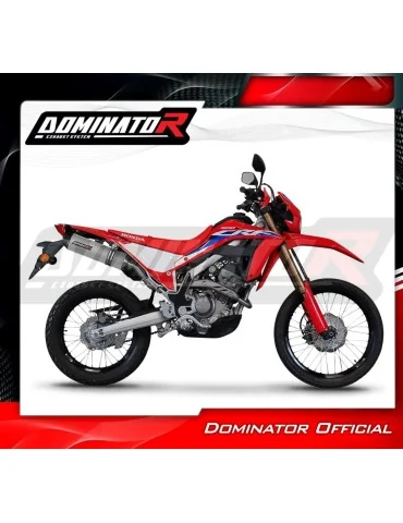 Ligne d'échappement complète inox Dominator MX2 pour Honda CRF 300L / Rally (2021-2023)