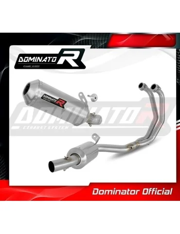 Ligne d'échappement complète inox Dominator OV G2 pour Yamaha YZF-R3 (2019-2024) - réf. YA147DEXA