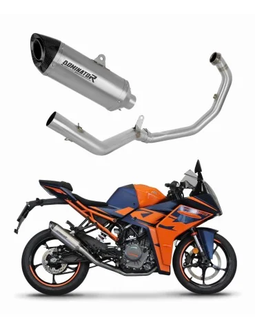 Ligne d'échappement complète inox Dominator HP8 pour KTM RC 390 (2022-2024)