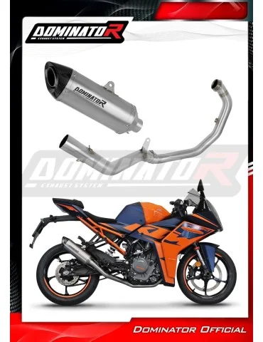 Ligne d'échappement complète inox Dominator HP8 pour KTM RC 390 (2022-2024)