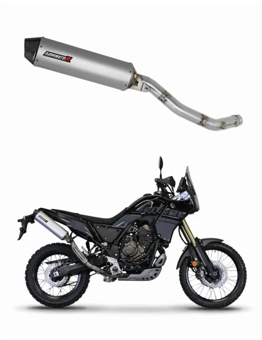 Silencieux slip-on Dominator MX2 pour Yamaha Tenere 700 2021-2024, vue 1