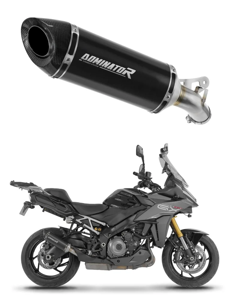 Silencieux slip-on Dominator HP8 Noir pour Suzuki GSX-S 1000 GX (2025-2026)