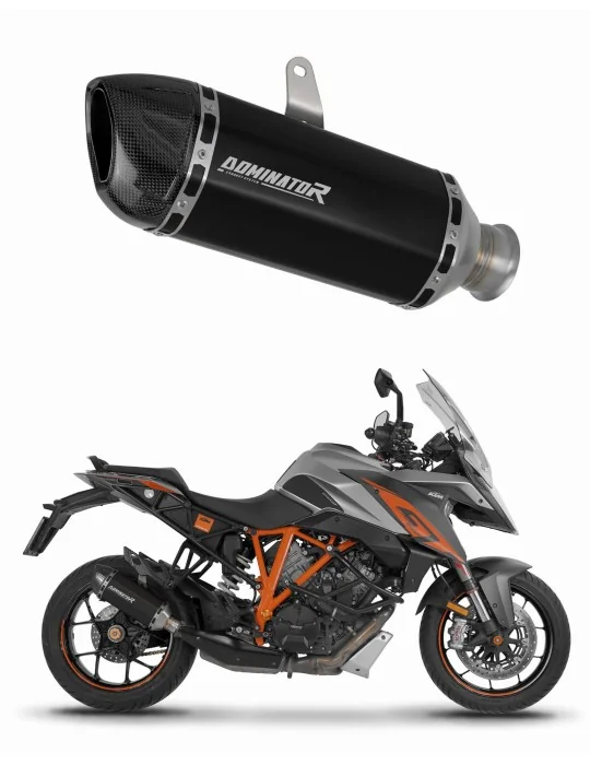 Silencieux slip-on Dominator HP1 Noir pour KTM 1290 Super Duke GT 2016-2024, vue 1