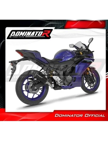 Silencieux slip-on Dominator HP8 Noir pour Yamaha YZF-R3 (2025-2026)