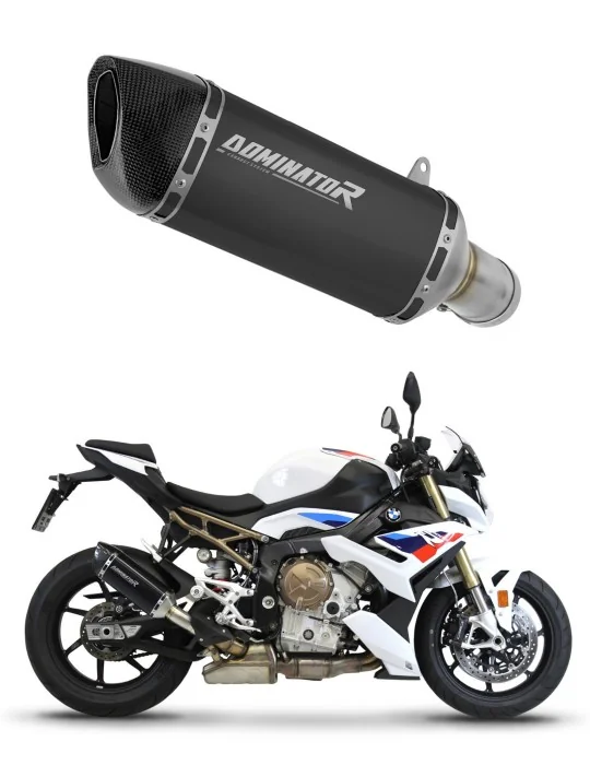 Silencieux slip-on Dominator HP6 Noir pour BMW S1000R 2021-2026, vue 1