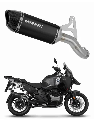Silencieux slip-on Dominator HP6 Noir pour BMW R1300GS Adventure (2024-2025)