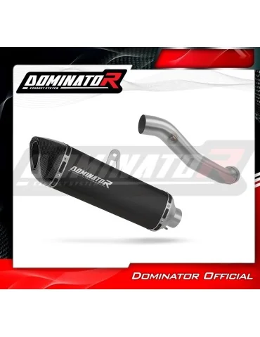 Silencieux slip-on homologué Dominator HP6 Noir pour Yamaha YZF R1 1000 RN09 (2002-2003)