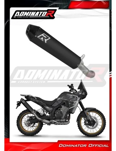 Silencieux slip-on Dominator MX2 Noir pour Kove 800 X Pro Adventure (2023-2026)