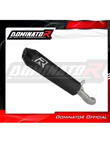 Silencieux slip-on Dominator MX2 Noir pour Kove 800 X Pro Adventure (2023-2026)