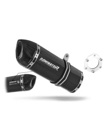 Silencieux bolt-on homologué Dominator HP1 Noir pour Yamaha YZF 1000 R Thunderace (1996-2003)