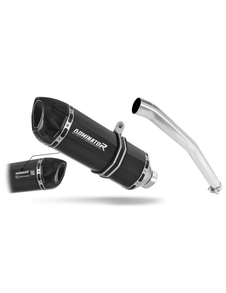 Silencieux slip-on homologué Dominator HP1 Noir pour Yamaha YZF R6 (1999-2002)