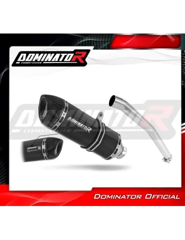 Silencieux slip-on homologué Dominator HP1 Noir pour Yamaha YZF R6 (1999-2002)