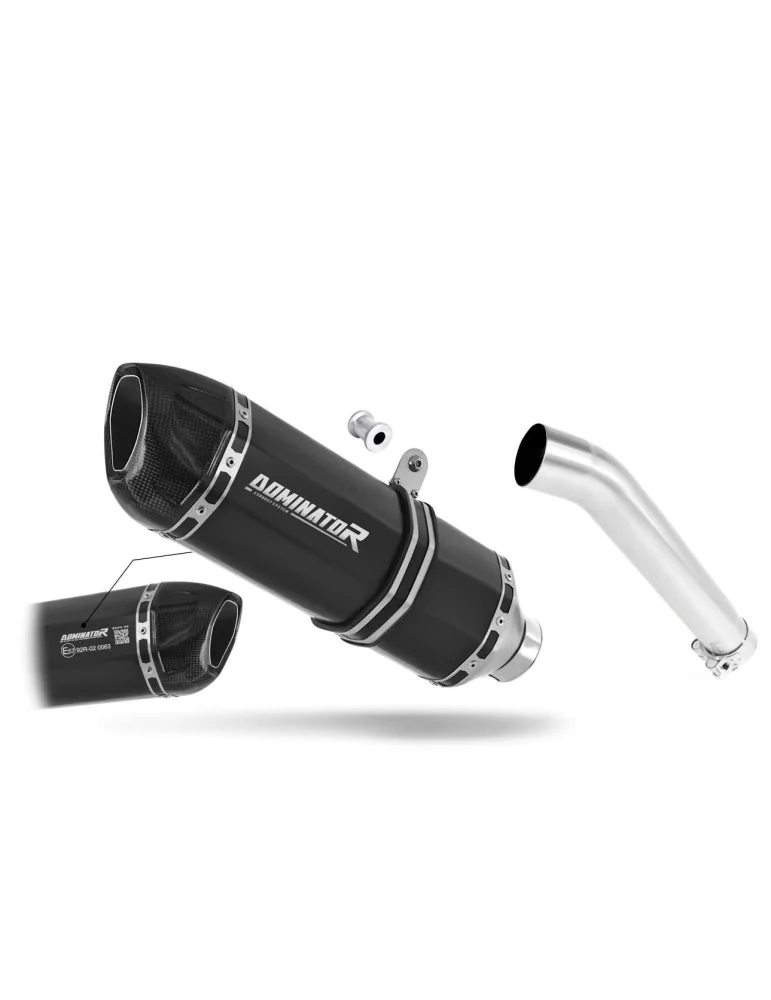 Silencieux slip-on homologué Dominator HP1 Noir pour Yamaha YZF 600 R Thundercat (1996-2006)