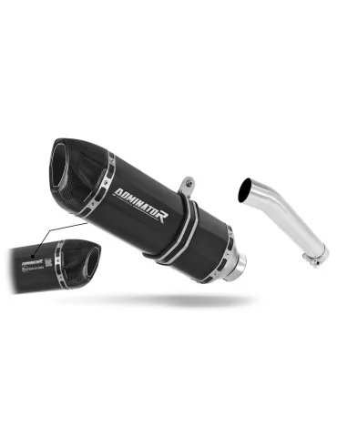 Silencieux slip-on homologué Dominator HP1 Noir pour Yamaha FZS Fazer 600 (1998-2003)