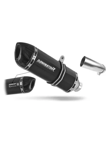 Silencieux slip-on homologué Dominator HP1 Noir pour Kawasaki ZX10R (2011-2015)