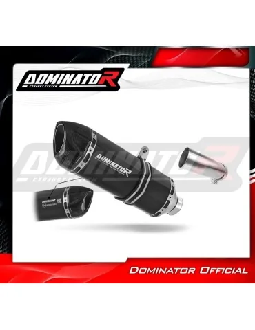 Silencieux slip-on homologué Dominator HP1 Noir pour Kawasaki ZX10R (2011-2015)