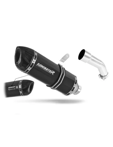 Silencieux slip-on homologué Dominator HP1 Noir pour Kawasaki ZX10R (2008-2010)