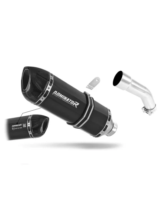 Silencieux slip-on homologué Dominator HP1 Noir pour Kawasaki ZX10R 2008-2010, vue 1