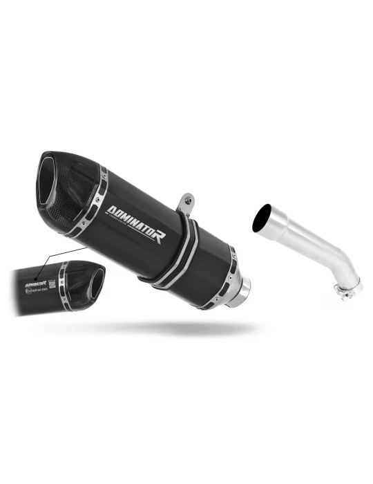 Silencieux slip-on homologué Dominator HP1 Noir pour Kawasaki ZX10R 2004-2005, vue 1