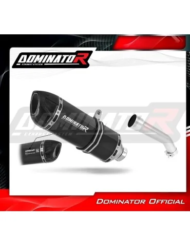 Silencieux slip-on homologué Dominator HP1 Noir pour Kawasaki ZX10R (2004-2005)