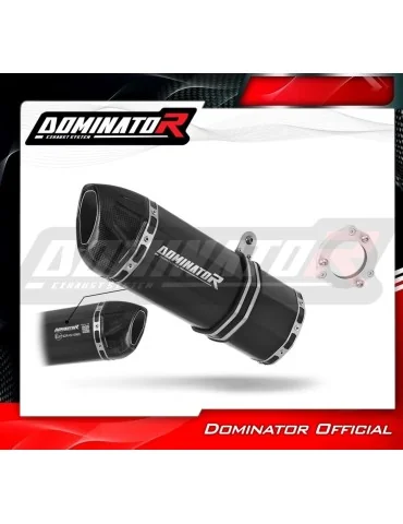Silencieux bolt-on homologué Dominator HP1 Noir pour Kawasaki ZX9R (1994-2002)