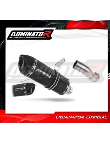 Silencieux slip-on homologué Dominator HP1 Noir pour Kawasaki Z 900 (2017-2019)